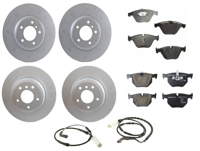 BMW Brake Kit - Pads and Rotors Front &  Rear (348mm/336mm)